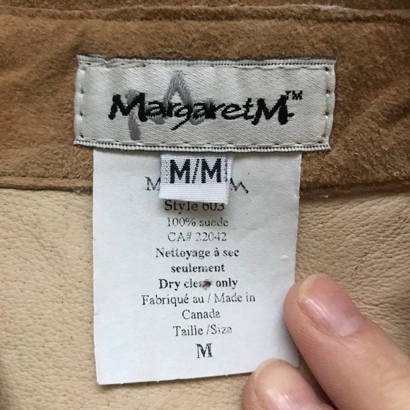 Sold! NWT Vintage 100% Suede Neiman Marcus blouse - Picture 4 of 8